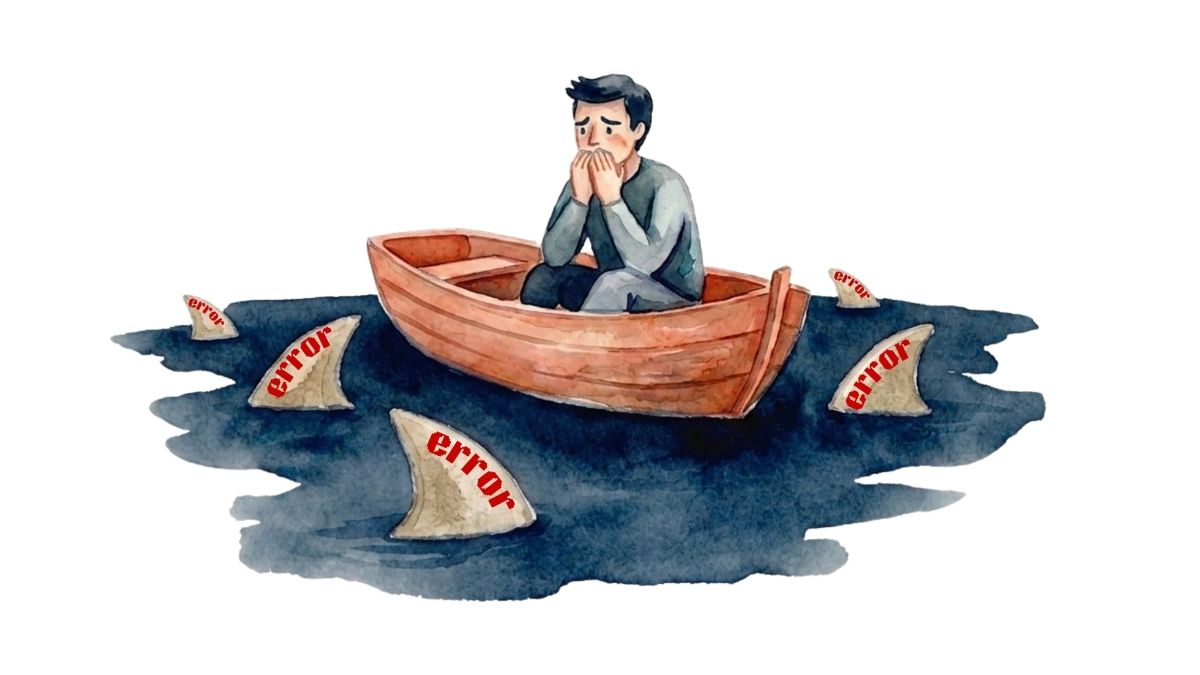 Fear of errors illustration